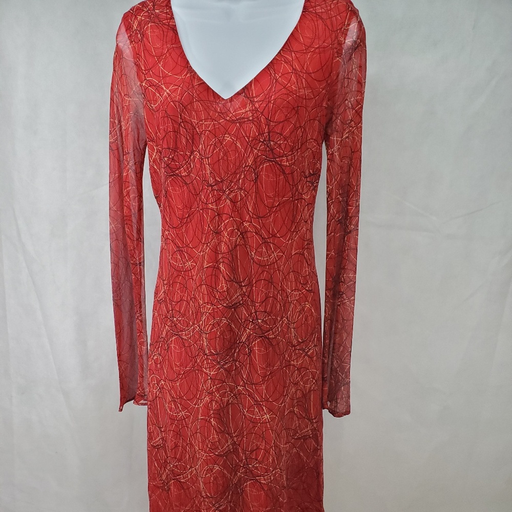 Mica - Red Silk Dress